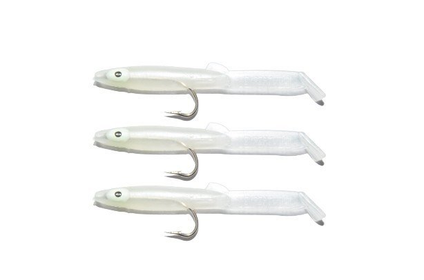 Captain 3525 Eel Fish 7.5cm Silikon Zargana Suni Yem 3'lü Paket E26 Pearl