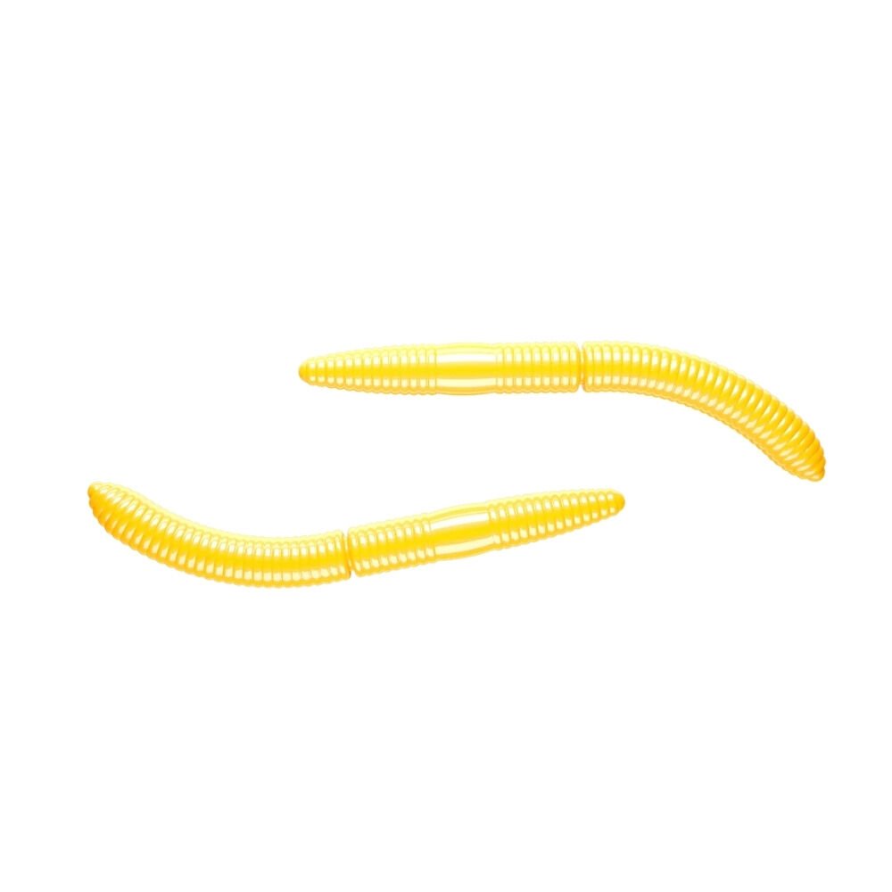 Libra Lures Fatty D Worm Suni Yem 007 - YELLOW - 65MM