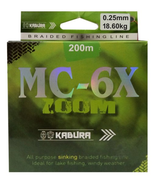 KABURA MC-6X ZOOM 200 MT MULTI COLOR İP MİSİNA 0.25MM