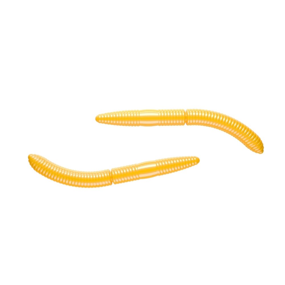 Libra Lures Fatty D Worm Suni Yem 008 - DARK YELLOW - 65MM