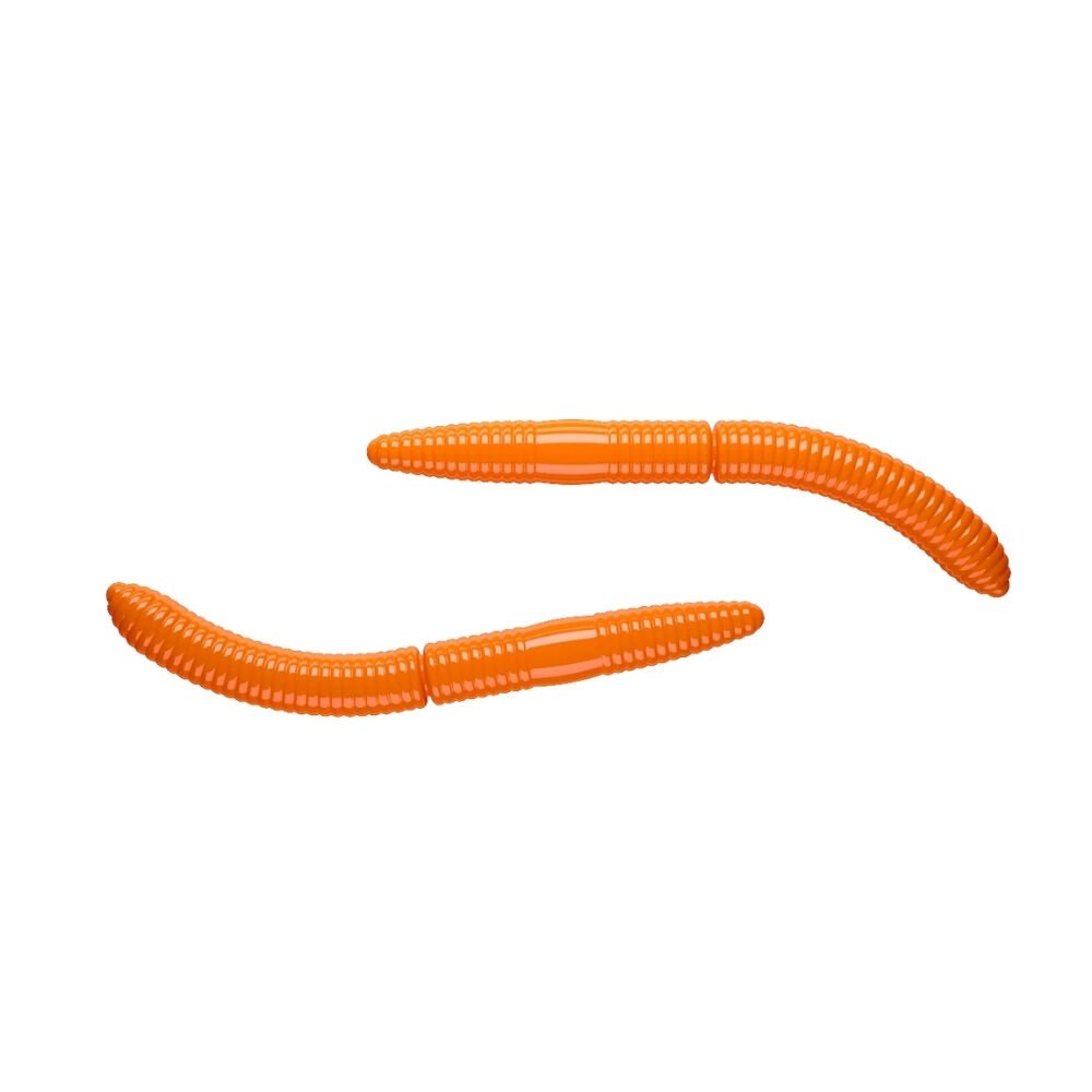 Libra Lures Fatty D Worm Suni Yem 011 - HOT ORANGE - 65MM