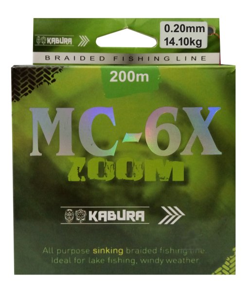 KABURA MC-6X ZOOM 200 MT MULTI COLOR İP MİSİNA 0.20MM