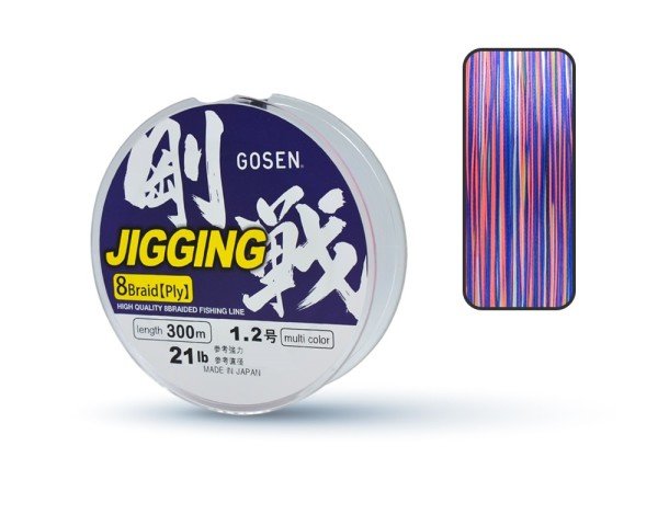 Gosen Jigging Braid PE 8 Örgü Jig ve Tai Rubber İpi 300mt Multi 1.2 PE