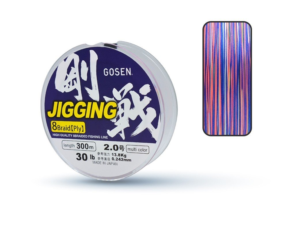 Gosen Jigging Braid PE 8 Örgü Jig ve Tai Rubber İpi 300mt Multi 2.0 PE