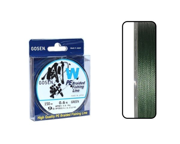 Gosen W4 Casting PE 4 Kat Spin İp Misina 150mt Yeşil 0.6 PE