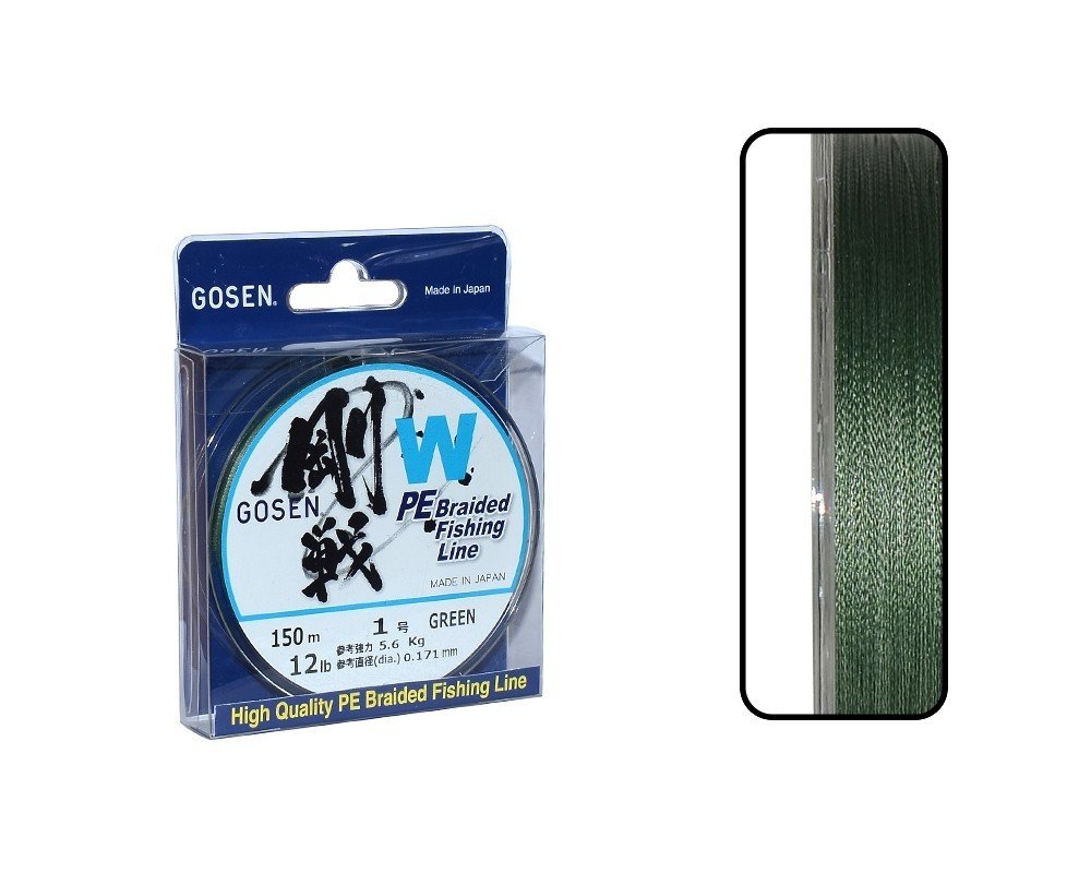 Gosen W4 Casting PE 4 Kat Spin İp Misina 150mt Yeşil 1.0 PE