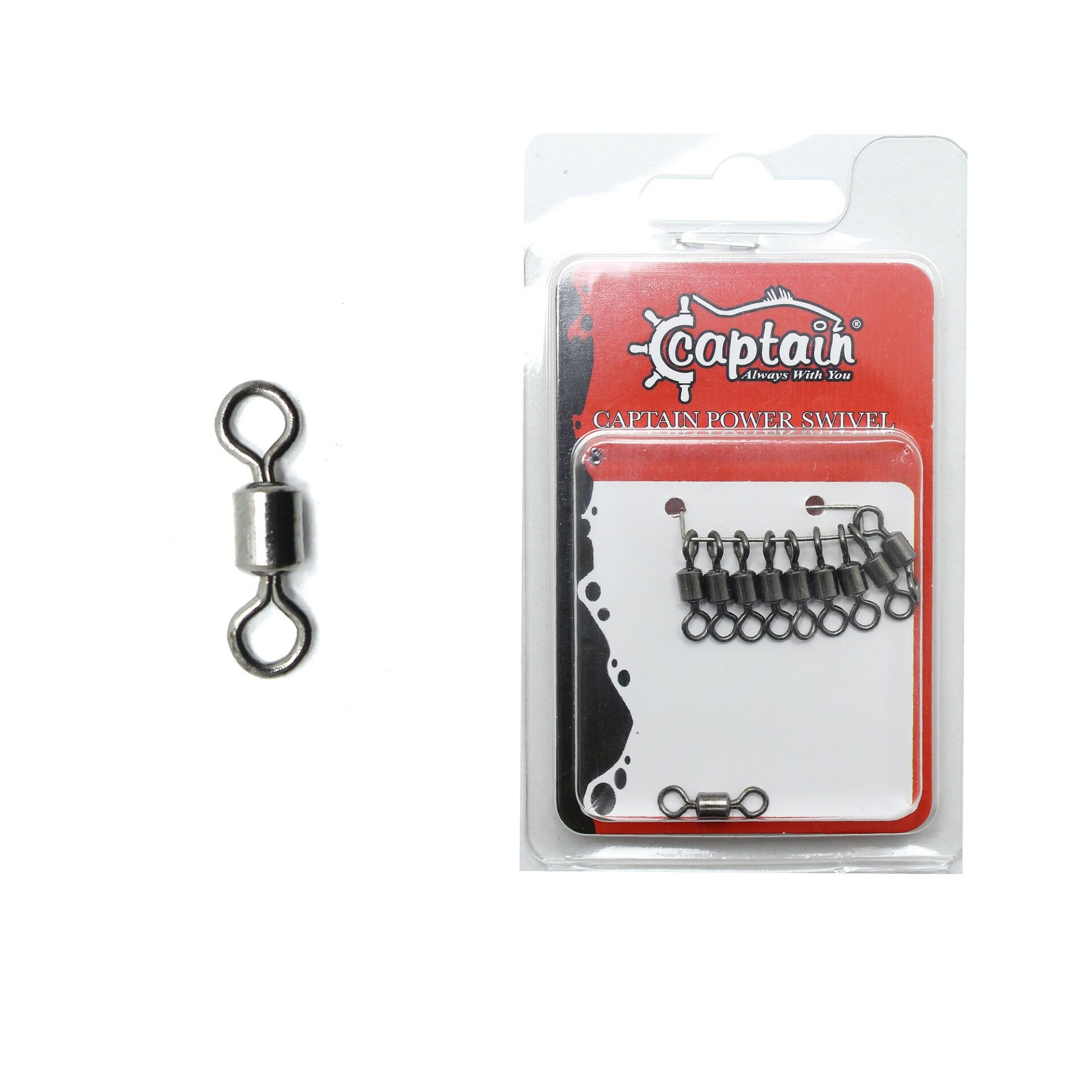 Captain 5009 Fırdöndü Rolling 10'lu Paket Black Nickel