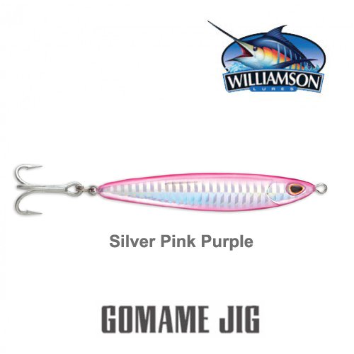 WILLIAMSON GOMAME JIG 100G SILVER PINK PURPLE