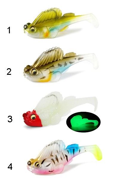 Captain 3069 Pluse Soft 12cm Turna Silikonu 3'lü Mix Set Suni Yem