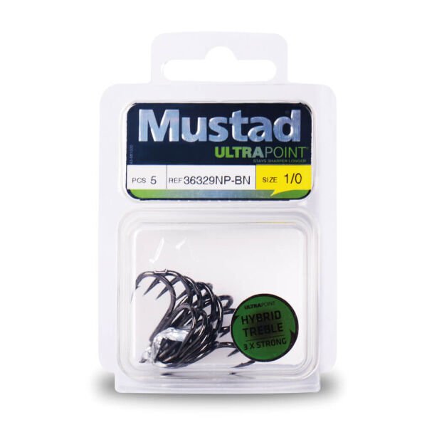 Mustad Treble 3X Strong 36329NP-BN Olta İğnesi Standart - NO:1 - 5Lİ