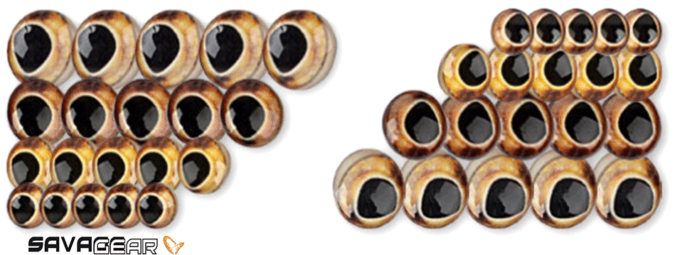 Savage gear LB Spare Trout Eyes Kit 40 Adet