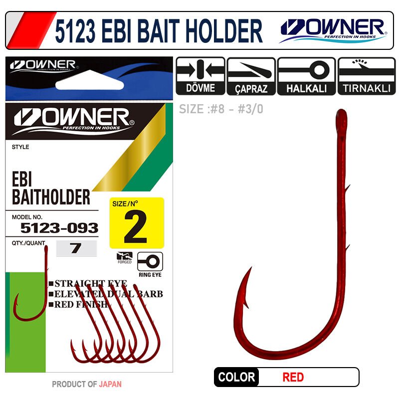 Owner 5123 Ebi Baitholder Red Hook 4