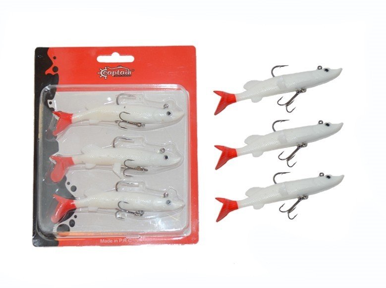 Captain 3067 Pluse Soft 12cm Turna Silikonu 3'lü Set Suni Yem 2