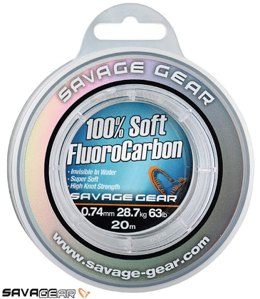 Savage gear Soft Fluoro Carbon 1,0 mm 15 m 50.5 kg 111 lb Misina