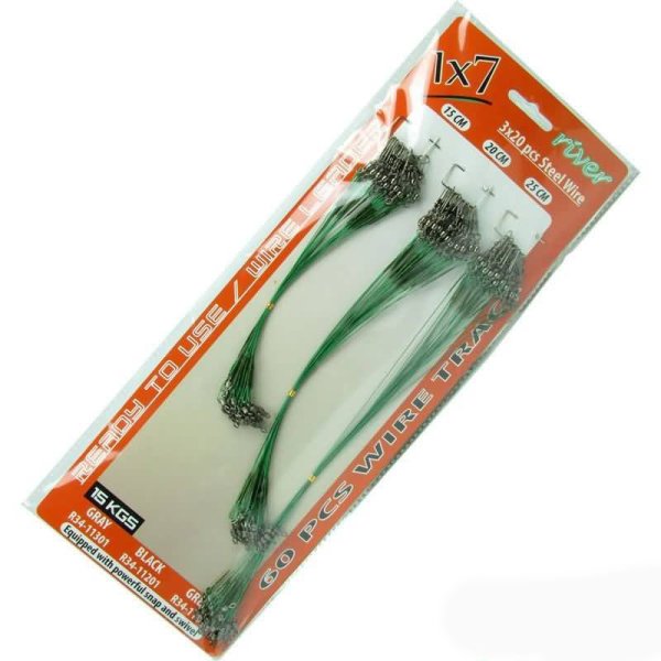RIVER ÇELİK TEL KARTELA 15/20/25 CM 60P Siyah