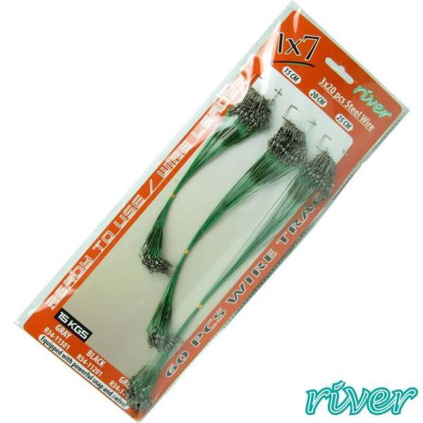 RIVER ÇELİK TEL KARTELA 15/20/25 CM 60P Yeşil