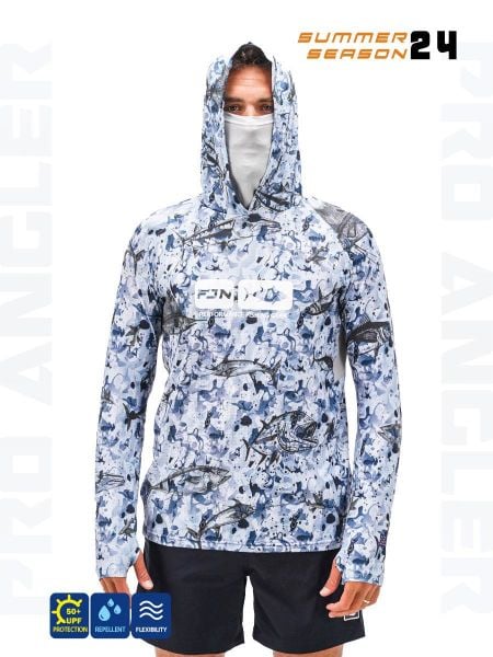 Fujin Pro Angler S24 BuffHoodie Black Fish
