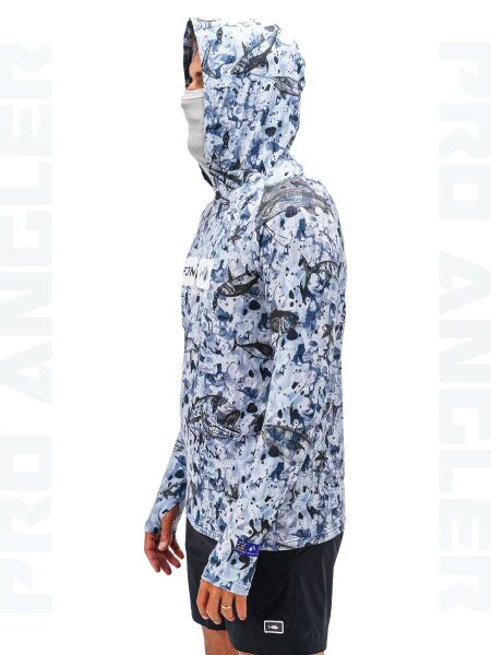 Fujin Pro Angler S24 BuffHoodie Black Fish