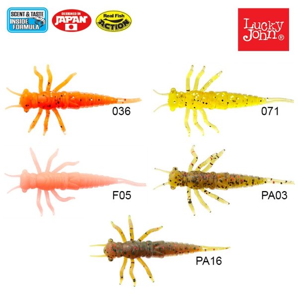 Lucky John Nayada 2'' (5 cm) 9p Silikon Yem PA03