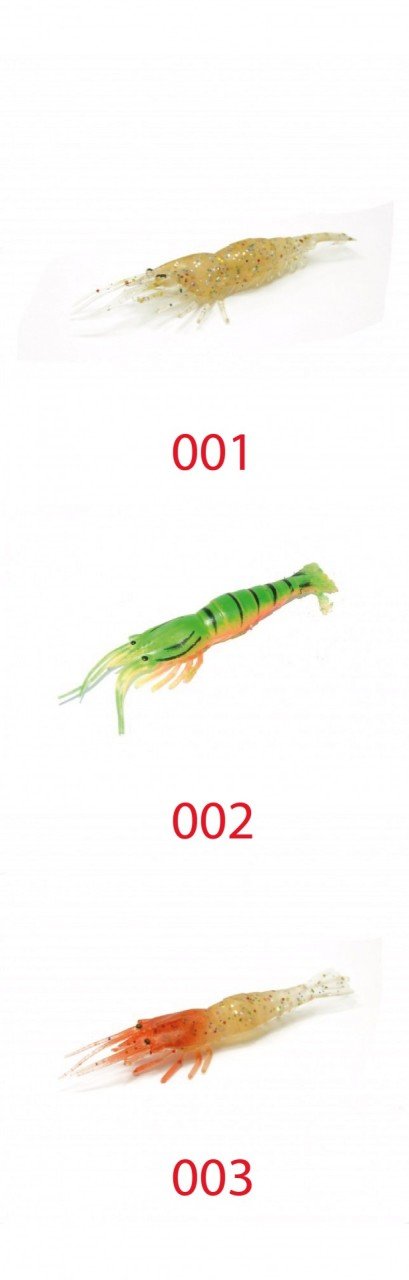 Captain 3057 Silikon Karides 6.5cm Suni Yem 5'li Paket 002