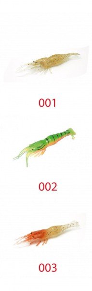 Captain 3057 Silikon Karides 6.5cm Suni Yem 5'li Paket 002