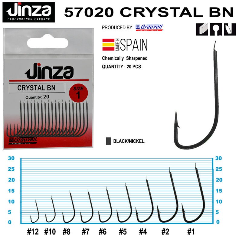 Jinza Crystal BN Olta İğnesi 20 Adet 