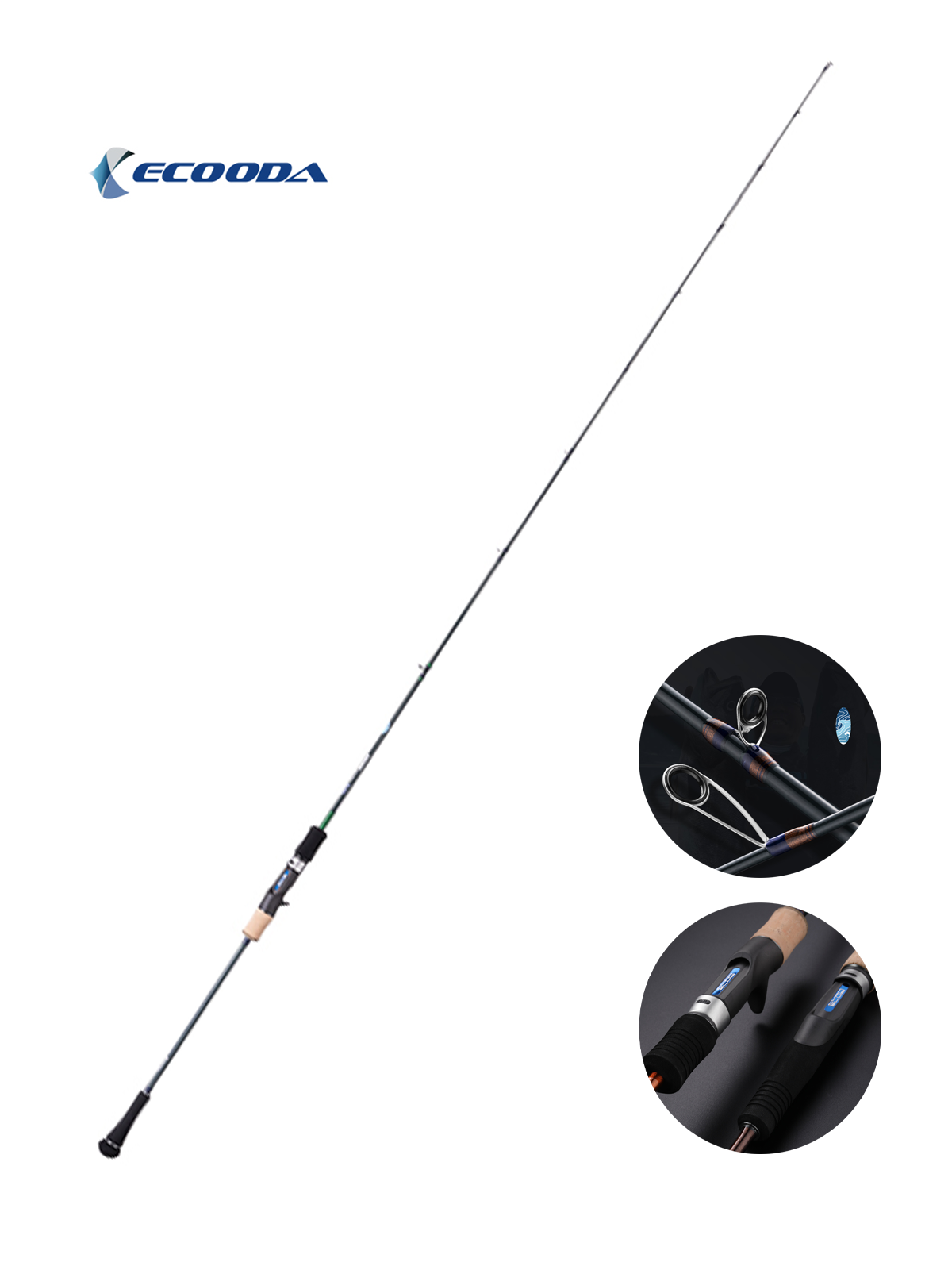 Ecooda Cyan Blue 188cm 100-250g Slow Jigging Kamışı