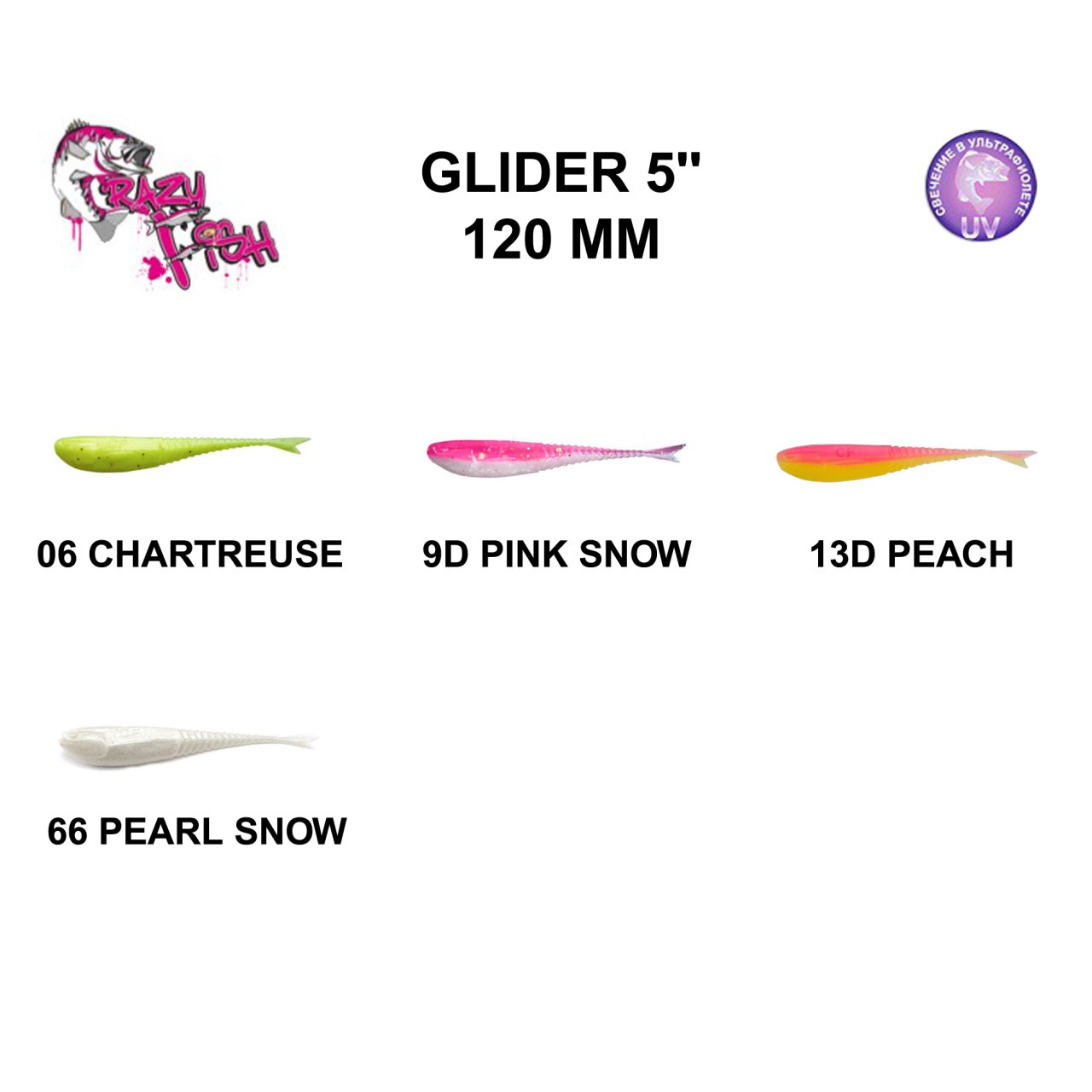 CRAZY FISH GLIDER 120 MM SİLİKON