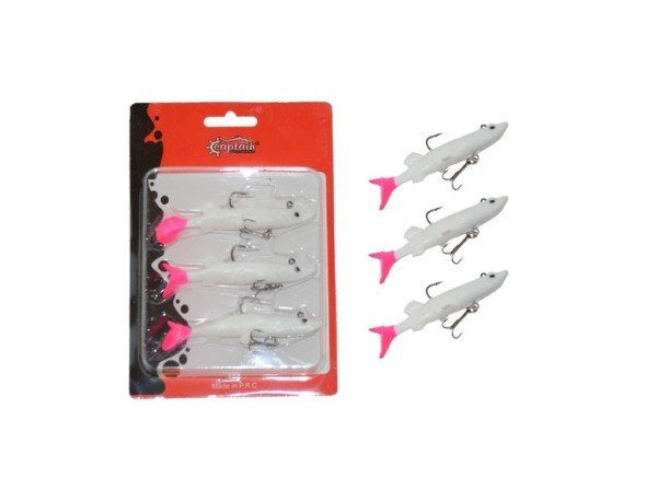 Captain 3066 Pluse Soft 10cm Turna Silikonu 3'lü Set Suni Yem 3