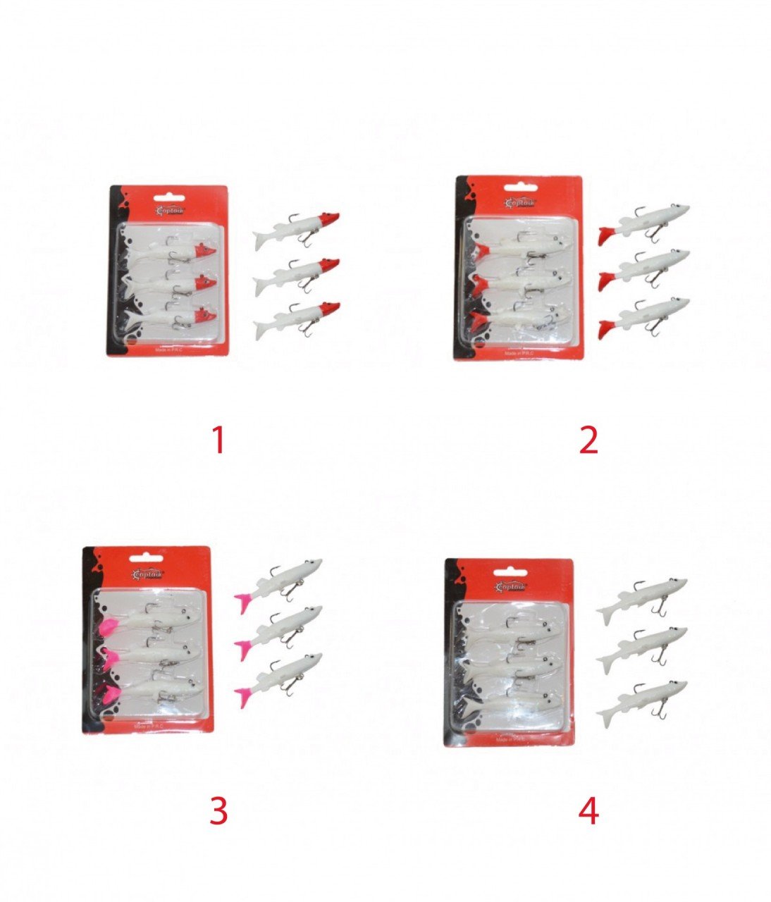 Captain 3066 Pluse Soft 10cm Turna Silikonu 3'lü Set Suni Yem 4
