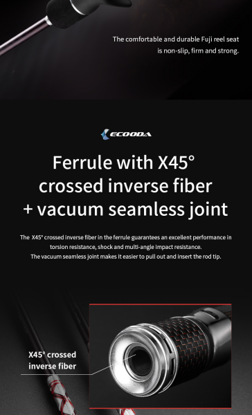 Ecooda Haiz Solid 185cm 200-300g Slow Jigging Kamışı