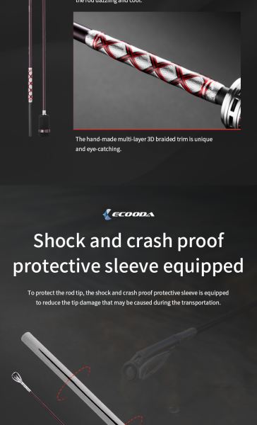 Ecooda Haiz Solid 188cm 100-200g Slow Jigging Kamışı