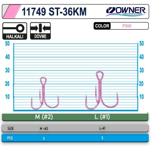 Owner 11749 ST-36KM Üçlü İğne