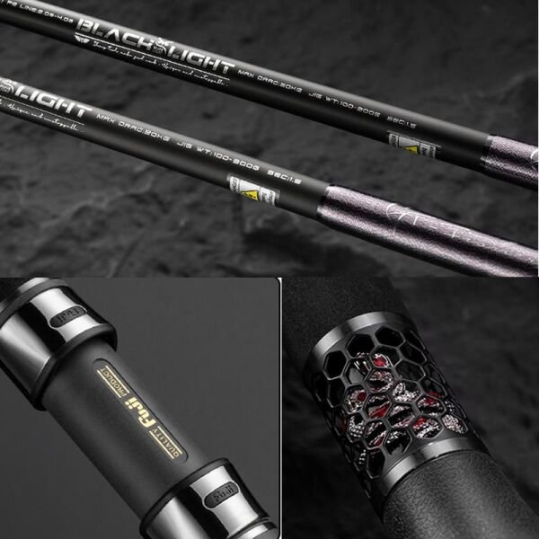Ecooda GT-Fisher Black Light 185cm 100-300gr Slow Jigging Kamışı