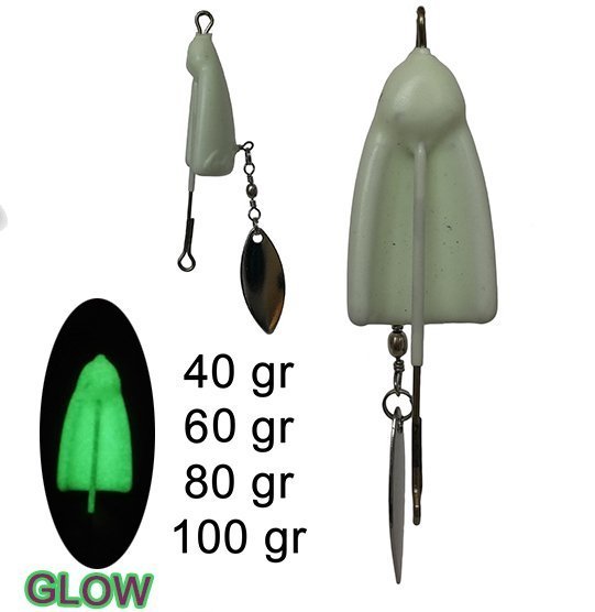 Speed Boat Jig Head Glow 40