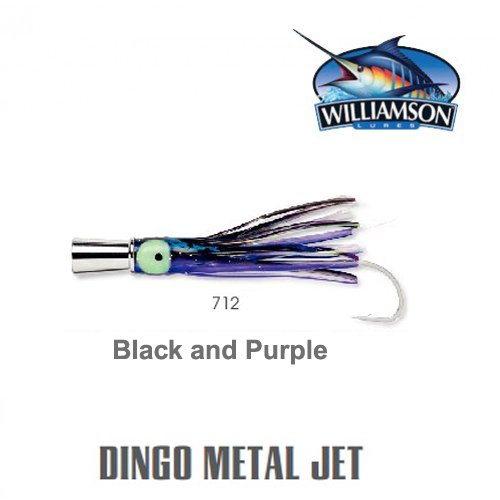 WILLIAMSON DINGO METAL JIG DMJR 3 BLACK AND PURPLE