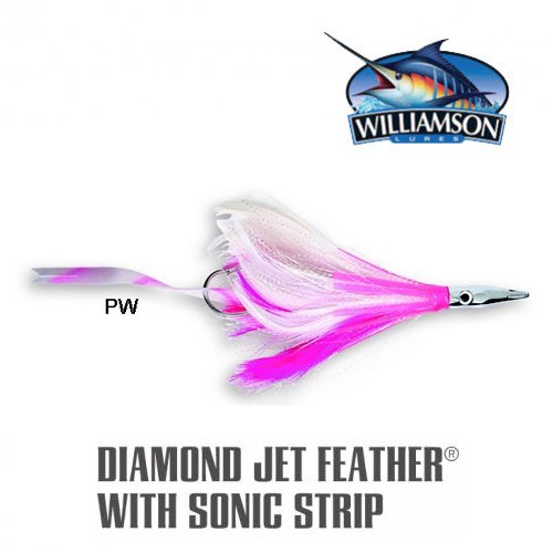 WILLIAMSON DIAMOND JET FEATHER RIGGED 5 PINK WHITE