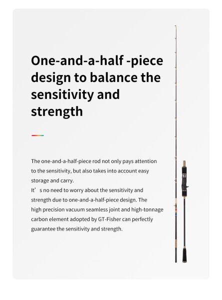 Ecooda GT-Fisher Rainbow 2 183cm 100-200gr Slow Jigging Kamışı