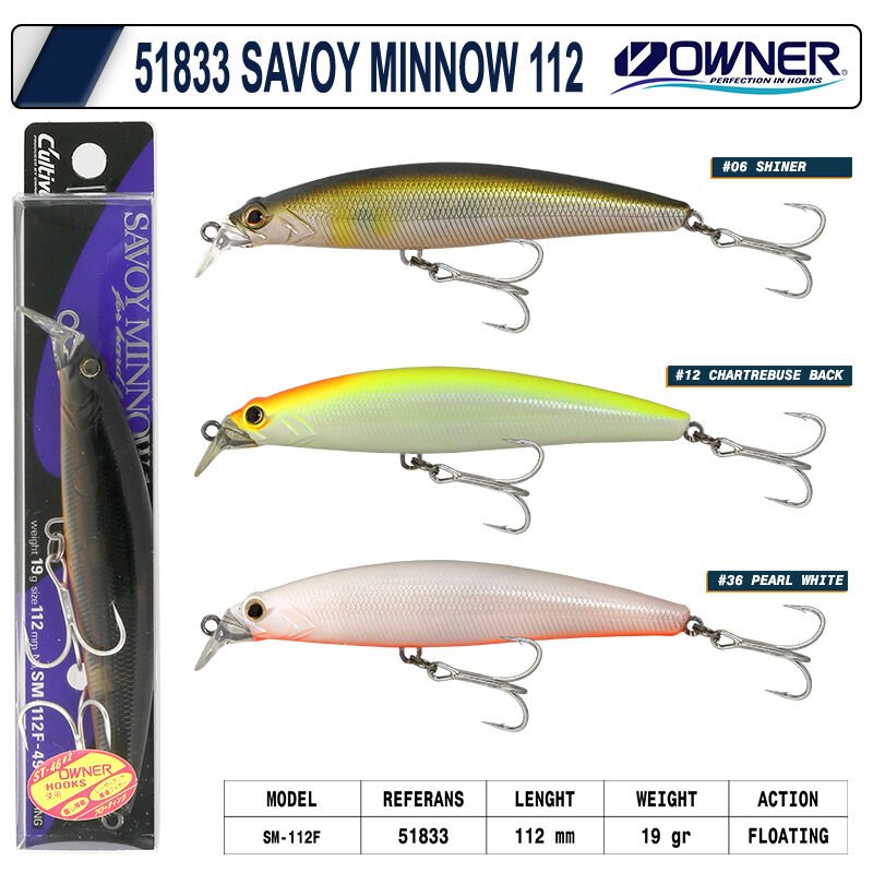Owner 51833 Savoy Minnow 112 Mm 19g 15