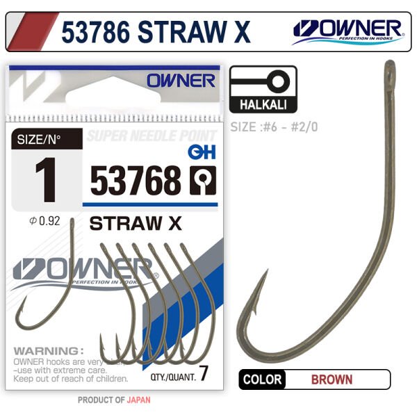 Owner 53768 Straw X Brown İğne 1