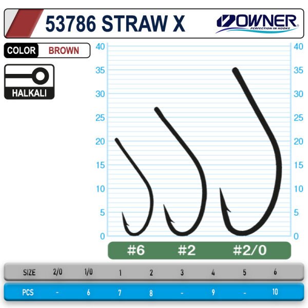 Owner 53768 Straw X Brown İğne 1