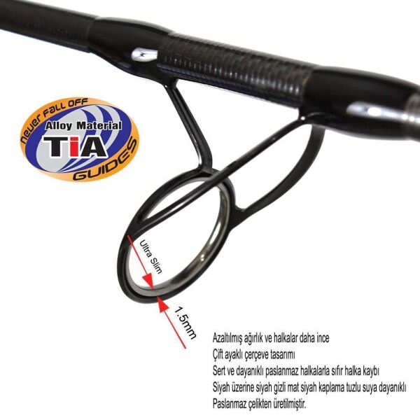 Captain 1369 Regnum 265cm 2 Parça Spin Kamış 40-80gr Atar