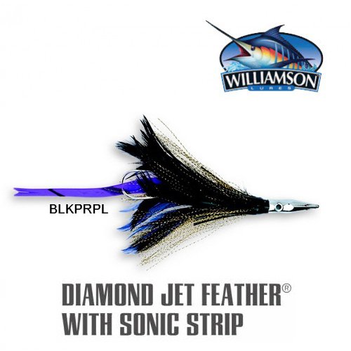 WILLIAMSON DIAMOND JET FEATHER RIGGED 5 BLACK PURPLE