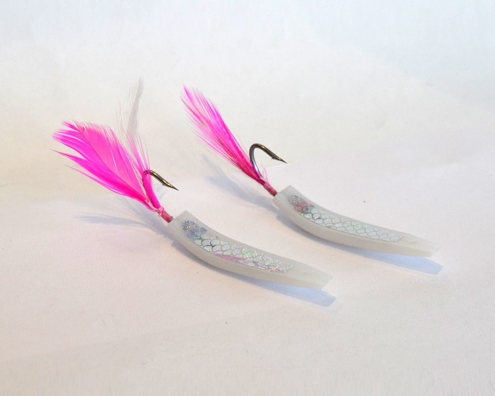 Captain 3625 Feather Jig 5cm Silikon Suni Yem 2'li Paket Beyaz