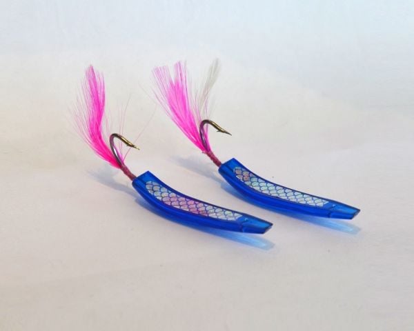 Captain 3625 Feather Jig 5cm Silikon Suni Yem 2'li Paket Mavi