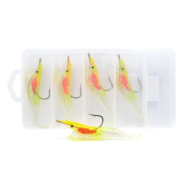 Captain 3066 Silikon Karides 5.5cm Suni Yem 5'li Kutu 02