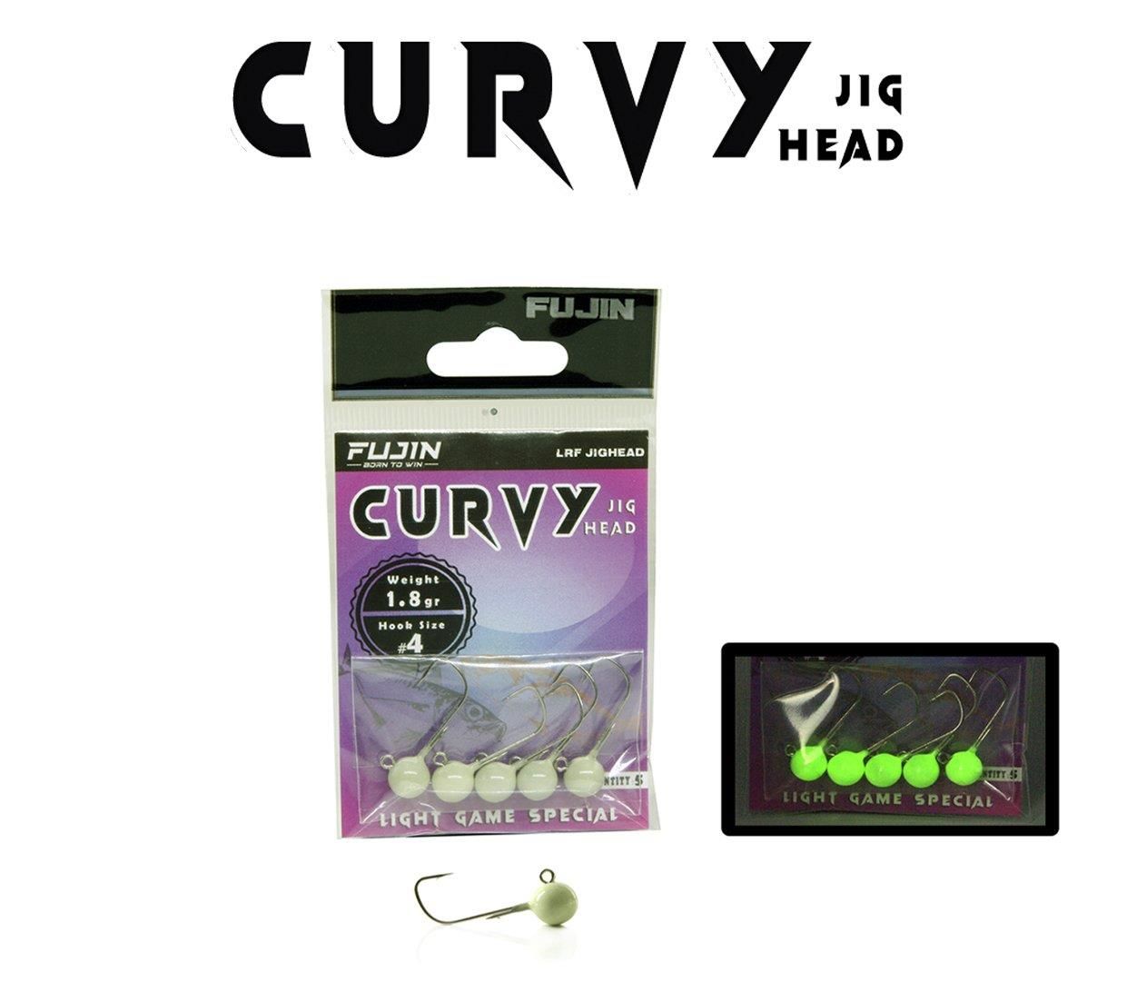 Fujin Curvy Glow Jig Head 6 no 2,5gr