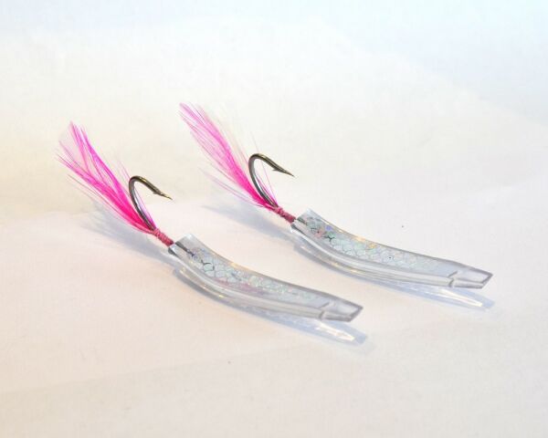 Captain 3625 Feather Jig 5cm Silikon Suni Yem 2'li Paket Transparan