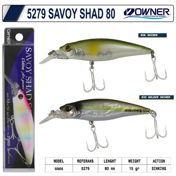 Owner 5279 Savoy Shad 80 Mm 15g Maket Balık 66