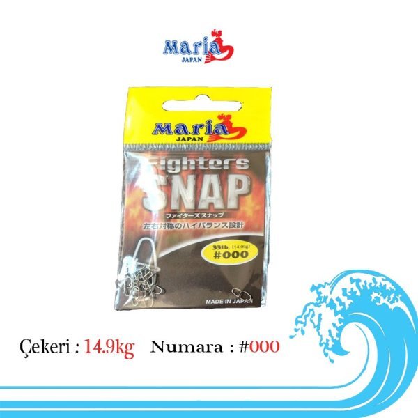 Maria Fighter Snap Maket Balık Klipsi 000